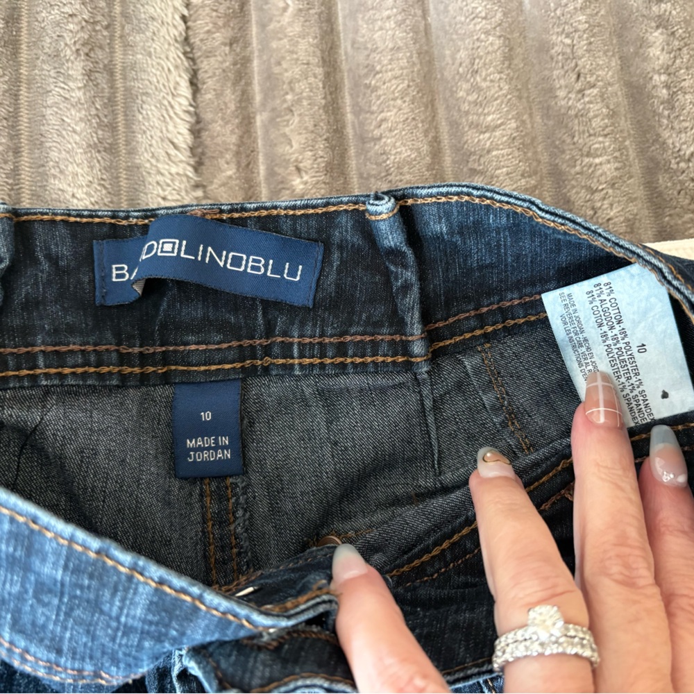 Bandolino Bootcut Pocket Blue Denim Jeans Size 10 Trendy Cute - Picture 6 of 7